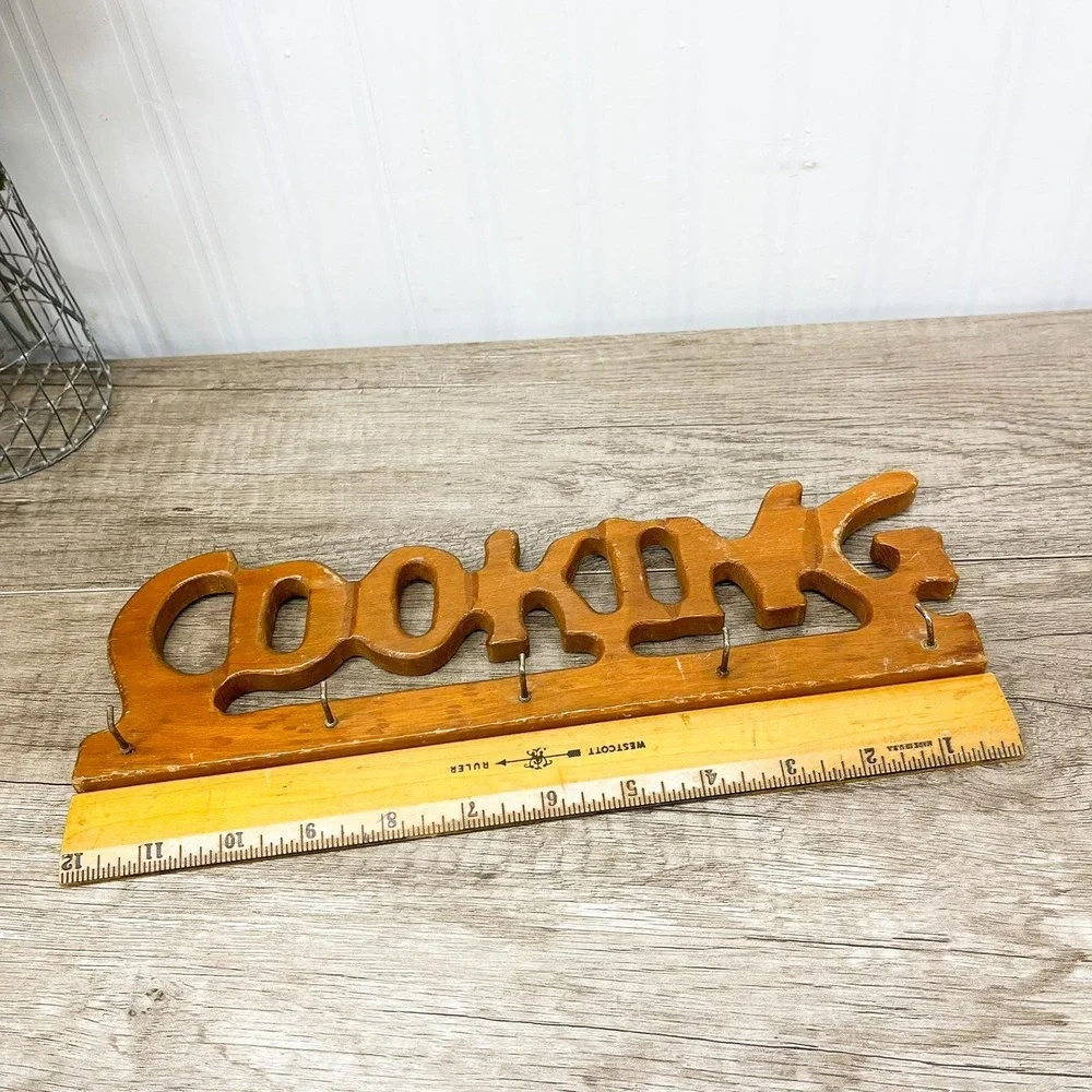 Midcentury Modern Entryway Shelf, Key Holder, Utensil Holder